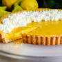 Lemon Tart with Almond Crust by Carlos Leo