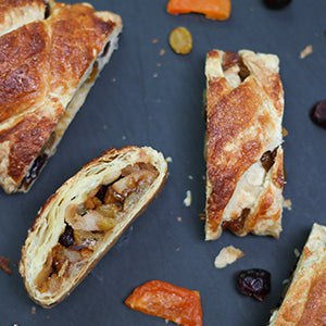 Apple Strudel in Braided Puff Pastry