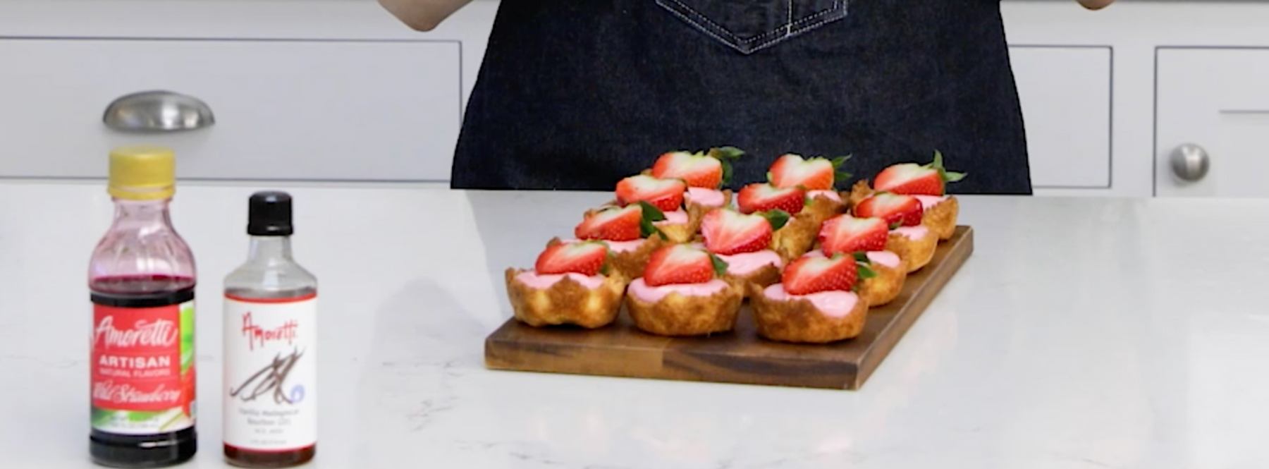 How to Make Wild Strawberry Chiboust by Tess Levin of Fluff Cups