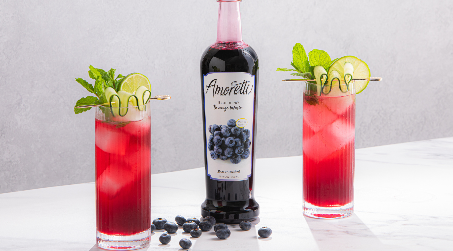 Blueberry Cucumber Mojito