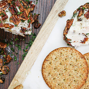 Cranberry Candied Pecan Cheese Ball