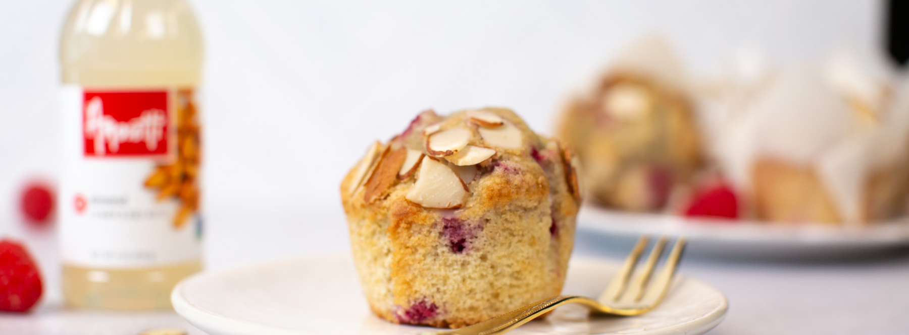 Raspberry Almond Muffins