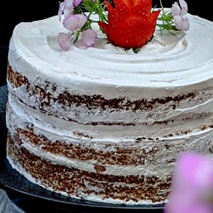 Strawberry Vanilla Cake by Sidhula George (@graceofspice)