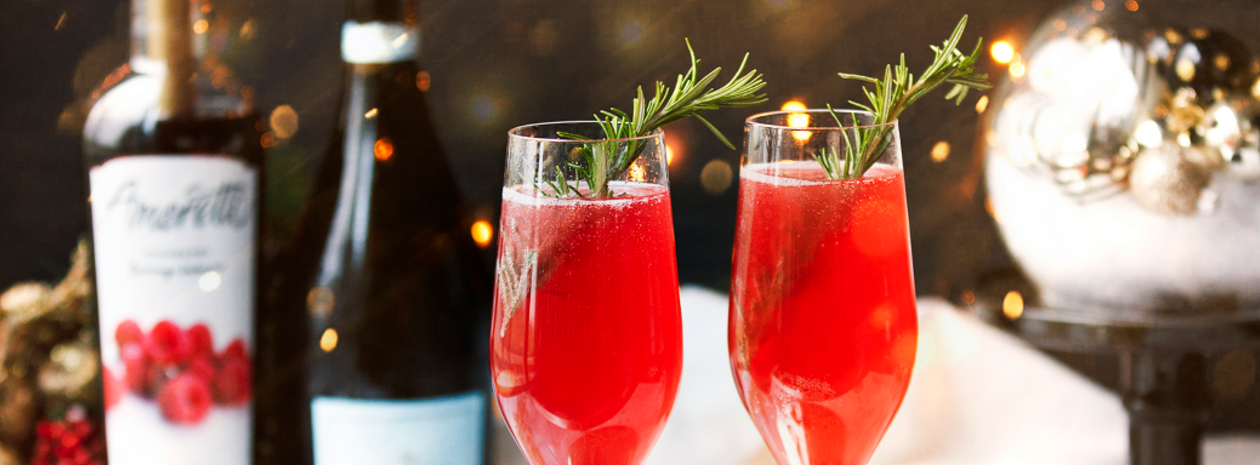 Raspberry Fig Champagne Spritz