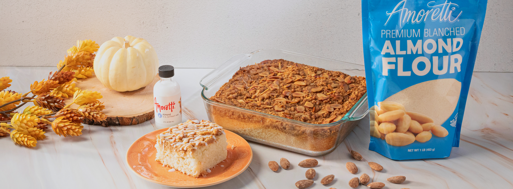 Almond Cinnamon Streusel Cake