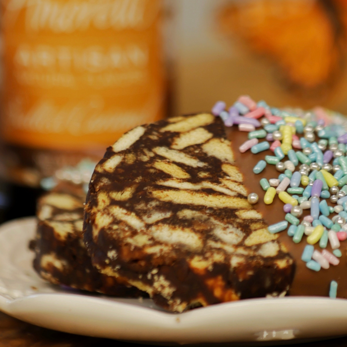 Salted Caramel Chocolate No-Bake Cookies