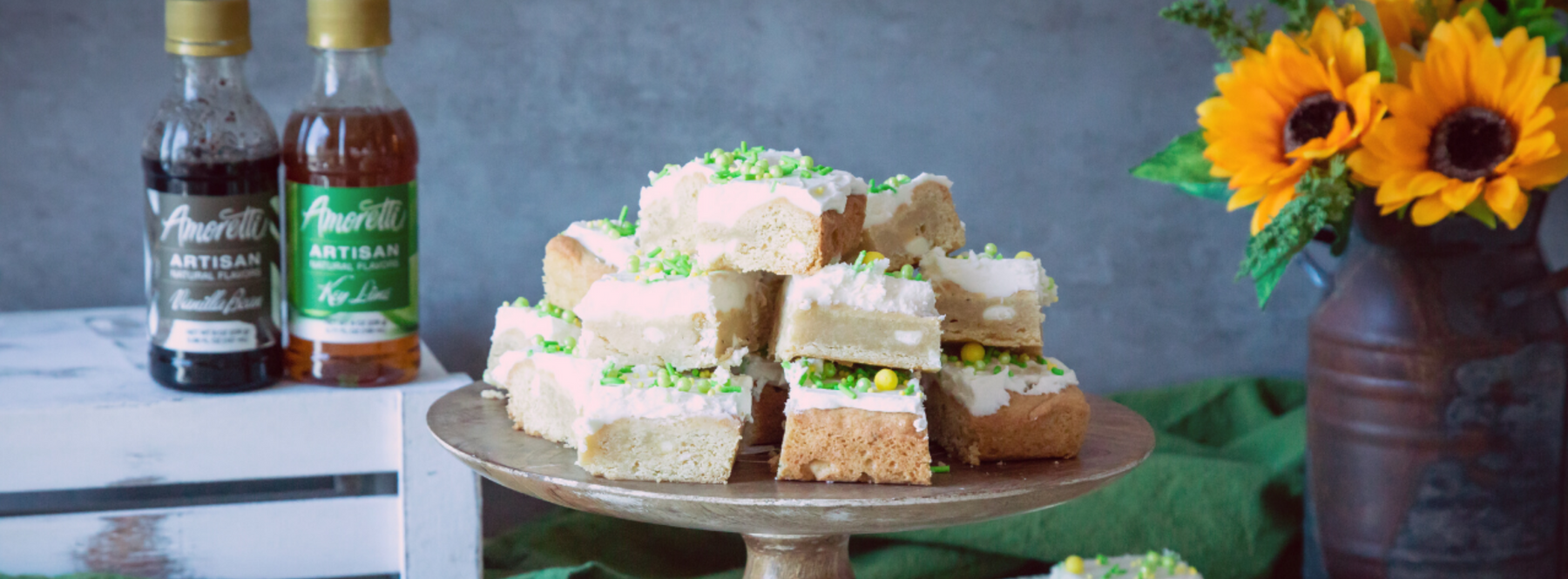 Key Lime White Chocolate Cookie Bars