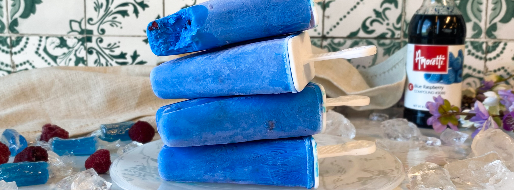 Blue Raspberry Yogurt Pops