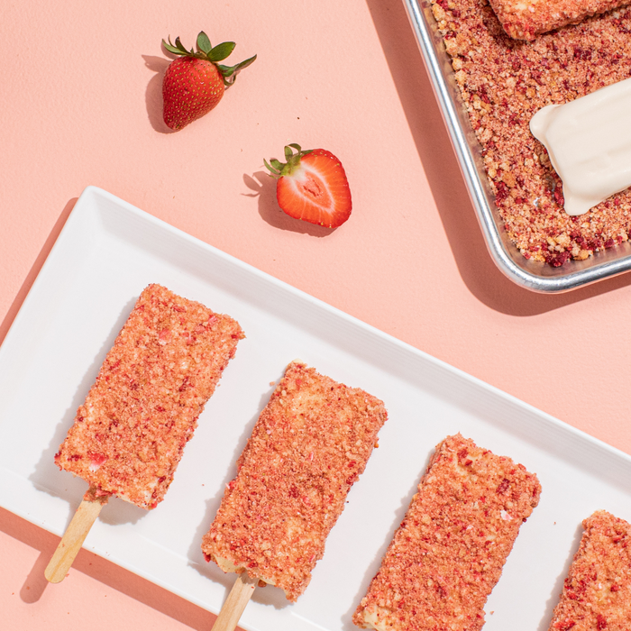 Strawberry Shortcake Ice Cream Bars