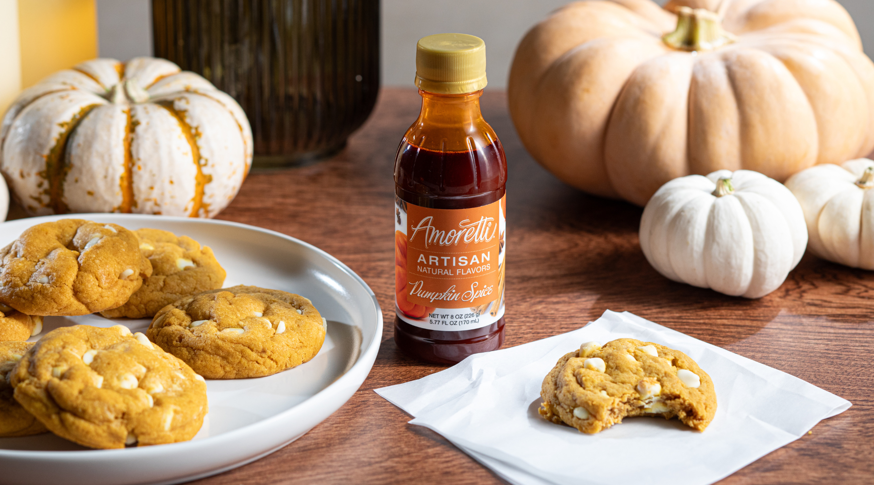 Pumpkin White Chocolate Chip Cookies