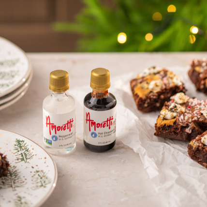 Peppermint Hot Chocolate Brownies