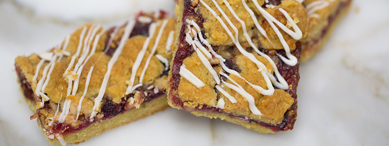 Cranberry White Chocolate Streusel Bar