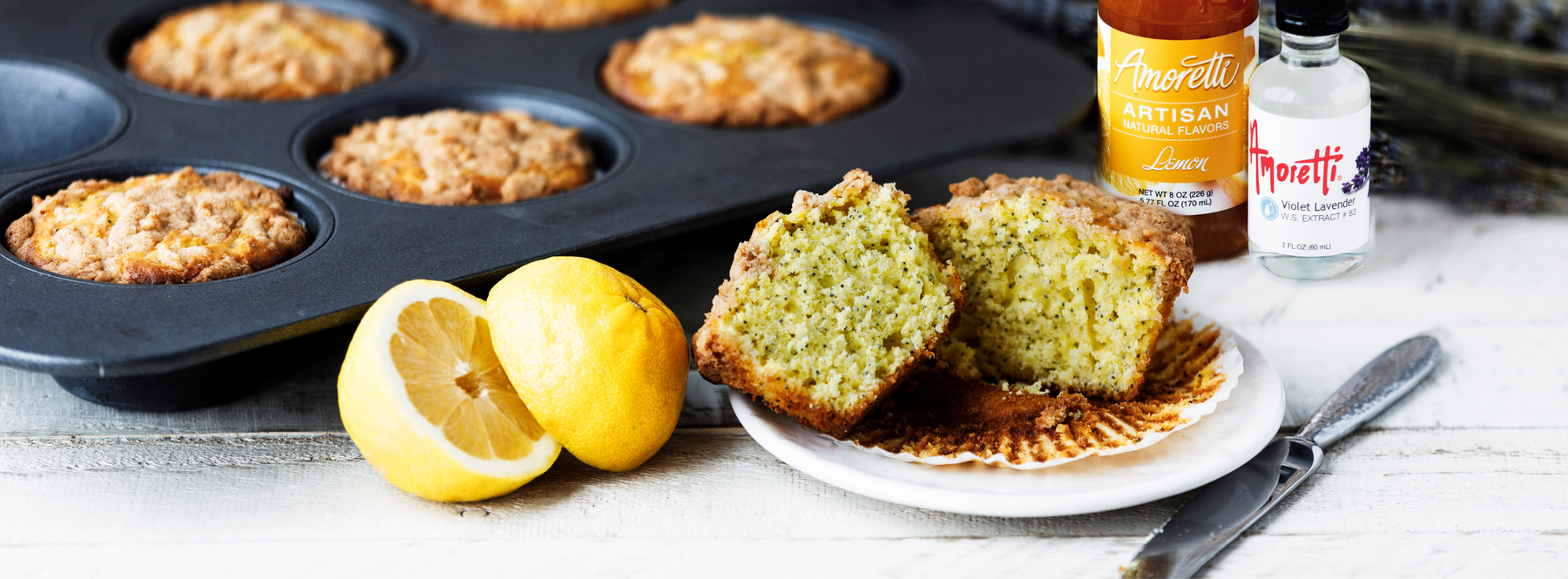 Lemon Lavender Poppy Seed Muffins