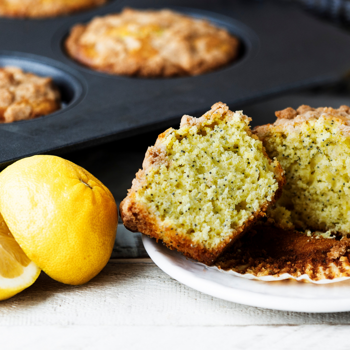 Lemon Lavender Poppy Seed Muffins