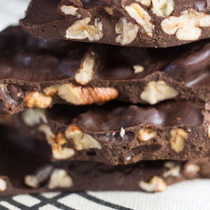 Mint Chocolate Candied Pecan Bark