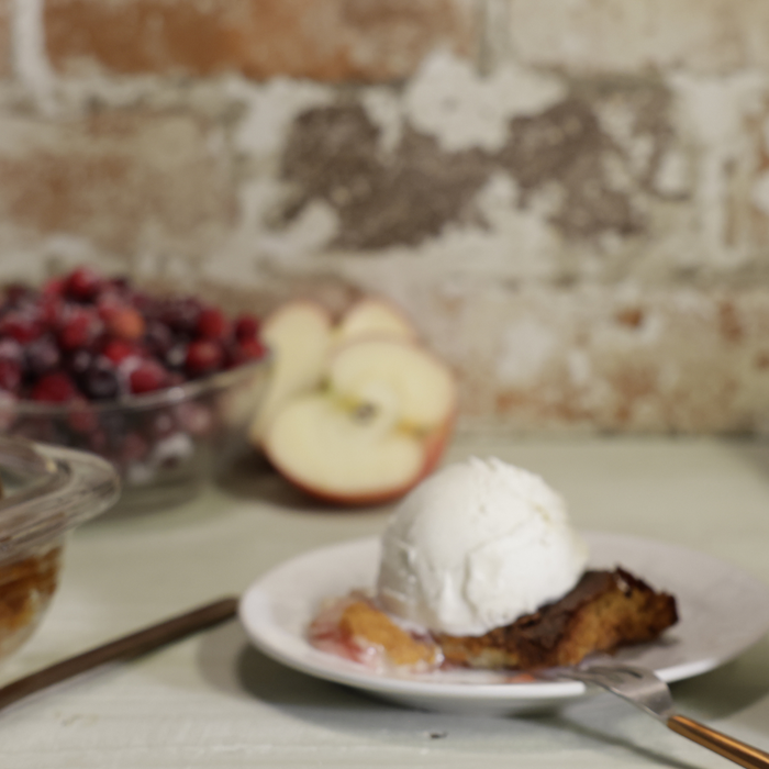 Cranberry Ginger Apple Cobbler