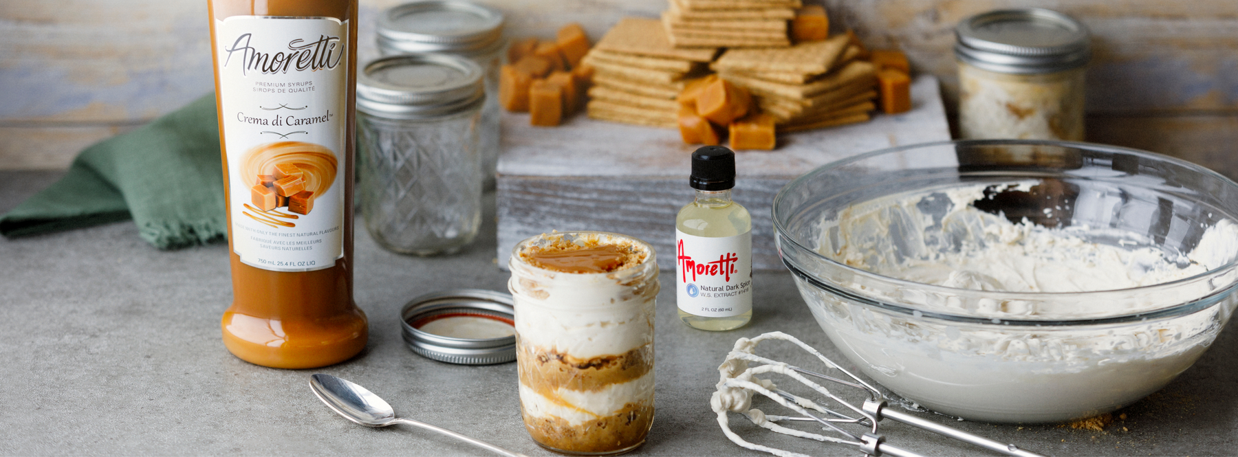 No Bake Spiced Cheesecake Jars