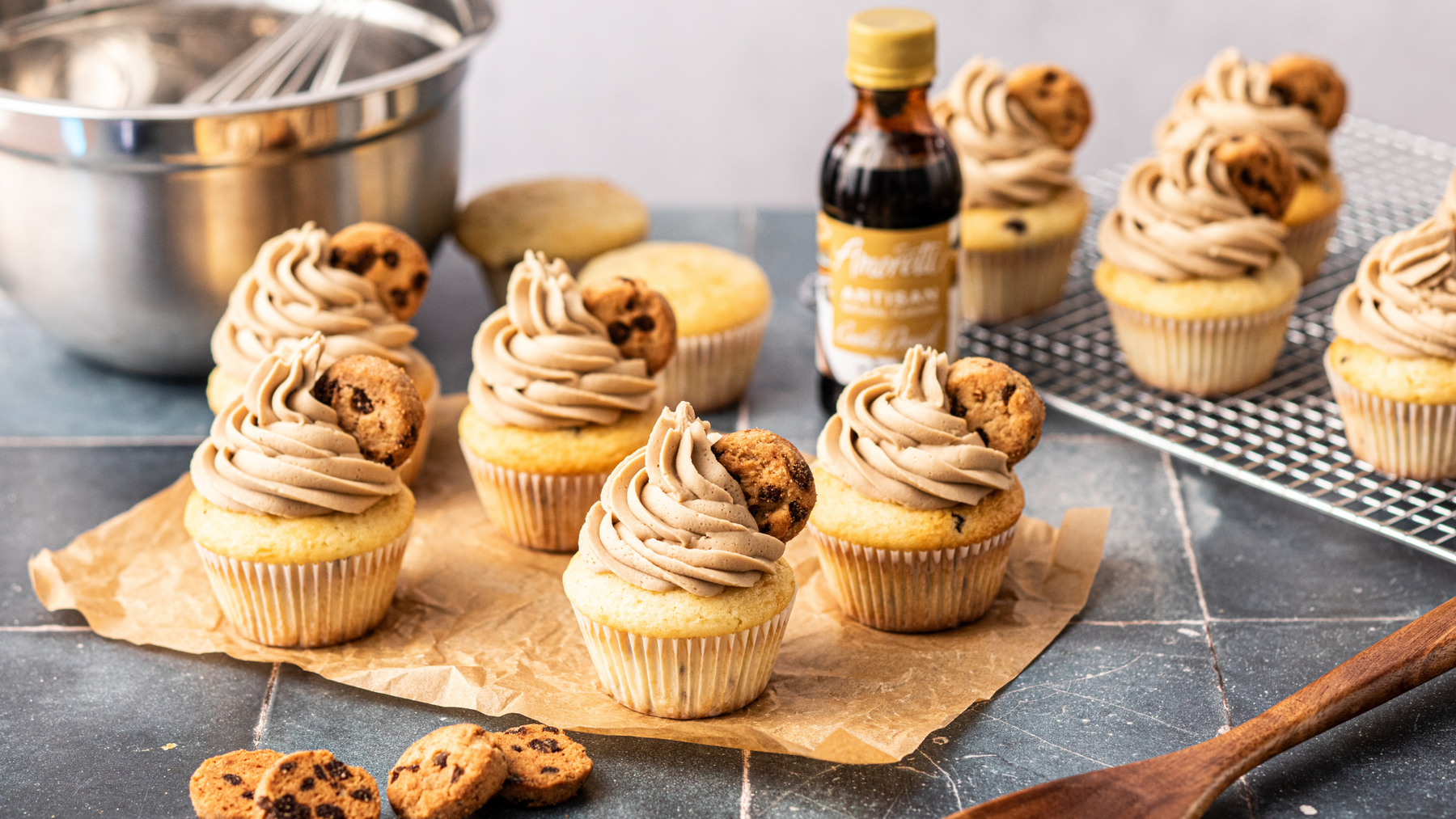 From Scratch Cookie Dough Cupcakes