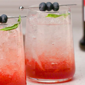 Non-Alcoholic Berry Basil Cooler