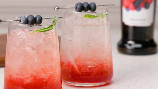 Non-Alcoholic Berry Basil Cooler