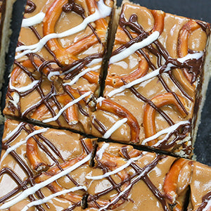 White Chocolate Peanut Caramel Bars