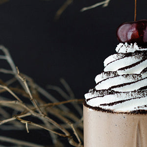 Amoretti Black Forest Milkshake with Kirsch Whipped Cream