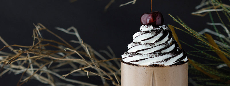 Amoretti Black Forest Milkshake with Kirsch Whipped Cream