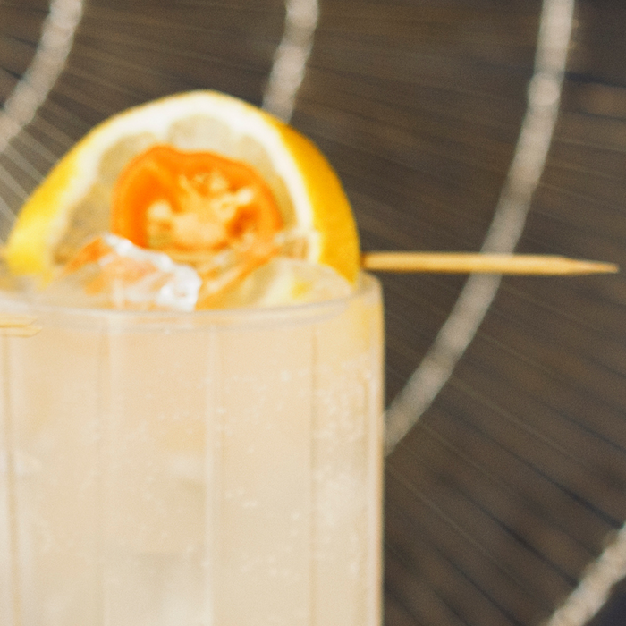 Kickn' Grapefruit Gin Fizz