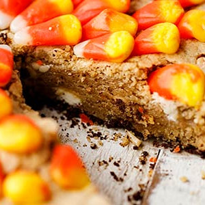 Amoretti Candy Corn Peanut Blondies