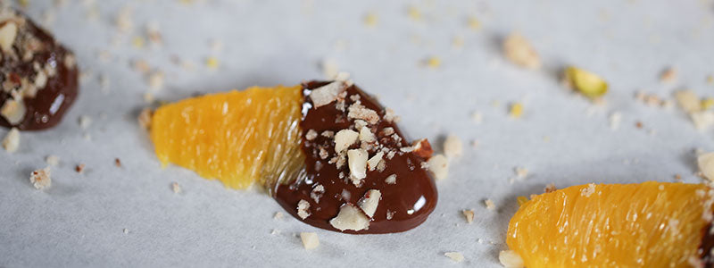 Chocolate Dipped Citrus Segments