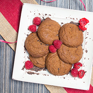 Chocolate Raspberry Cookies