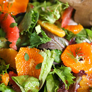 Citrus Salad with Blood Orange Dressing