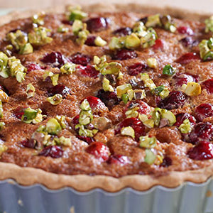 Cranberry Pistachio Almond Tart