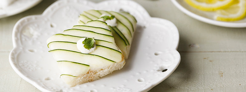 Amoretti Cucumber Mint Tea Sandwiches