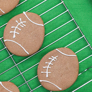 Chocolate Sable Football Shape Cookies