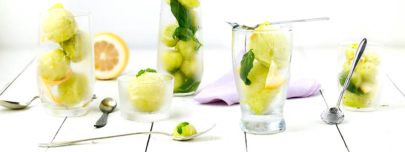 Lemon Basil Sorbet