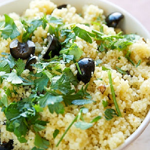 Lemon Couscous with Olives