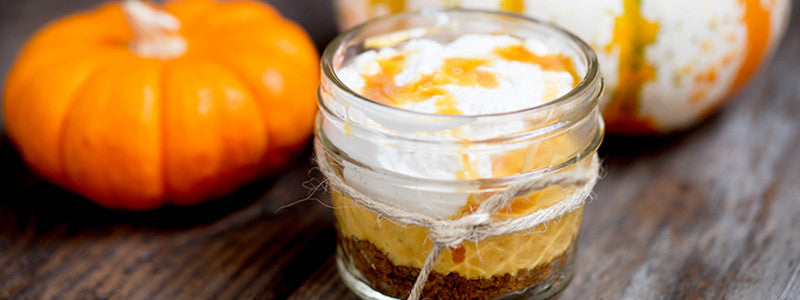 Mini Pumpkin Cream Pies with Speculoos Cookie Crust