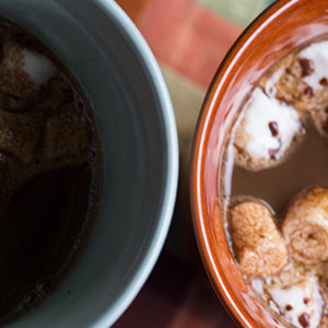 Mud Pie Hot Chocolate with ghost marshmallows