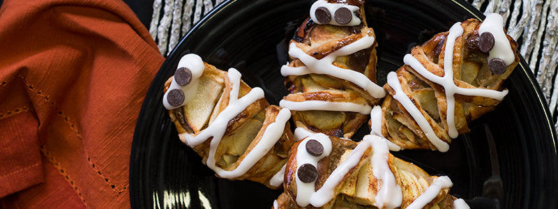 Puff Pastry Mummies with Granny Smith apple filling