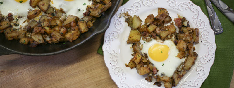 Potatoes, Pancetta & Eggs