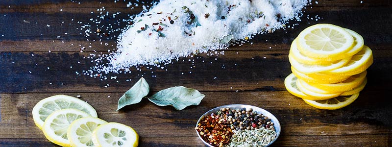 Ingredients for Amoretti Preserved Lemons