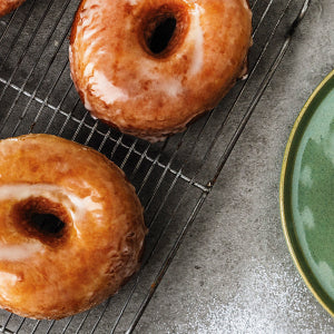 Amoretti Pumpkin Spice Doughnuts with Pumpkin Spice Glaze