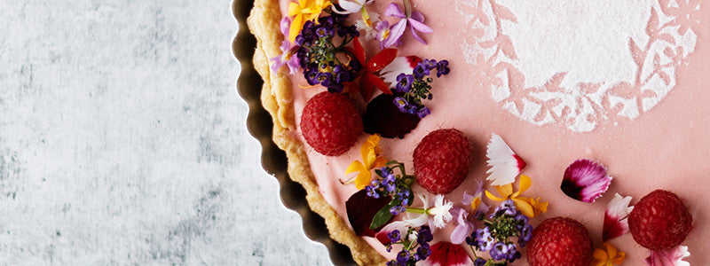 Amoretti Raspberry Custard Tart