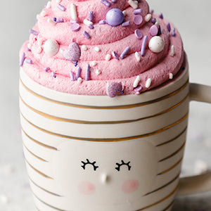 Amoretti Raspberry Triple Hot Chocolate with Raspberry Whipped Cream