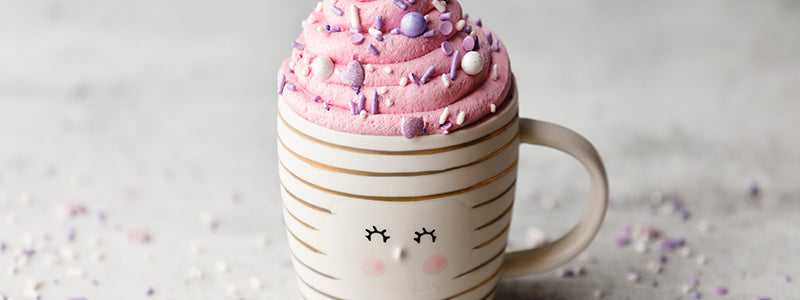 Amoretti Raspberry Triple Hot Chocolate with Raspberry Whipped Cream