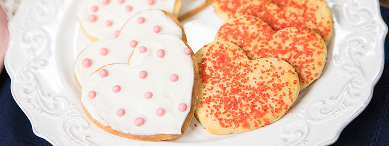 Red Hot Heart Cookies for Valentine's Day