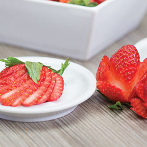 How to make a Strawberry Garnish