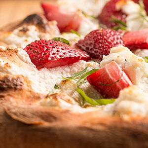 Strawberry & Goat Cheese Dessert Pizza