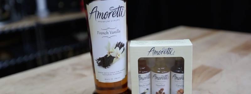 Amoretti Syrup Size Comparison